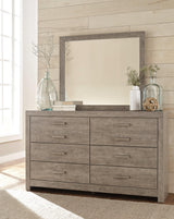Side angle of Culverbach dresser showing six drawers