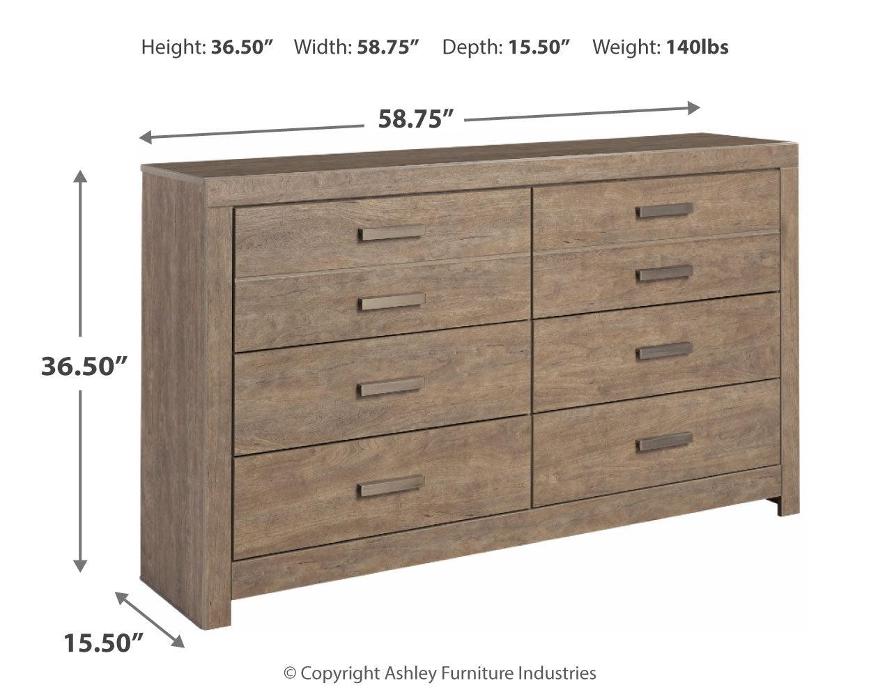 Dimension diagram of Culverbach dresser