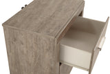 Culverbach Gray Nightstand assembled in bedroom setting