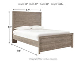 Dimension diagram of Culverbach full panel bed