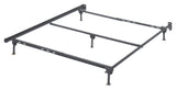 Frames and Rails Metallic Queen Bolt-On Bed Frame side angle