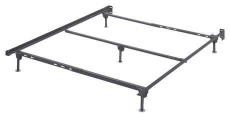 Frames and Rails Metallic Queen Bolt-On Bed Frame side angle