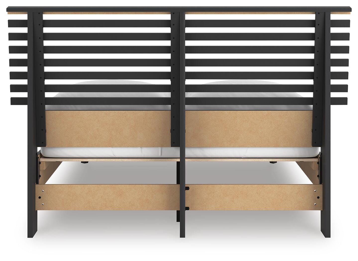 Danziar Black Full Slat Panel Bed view 8