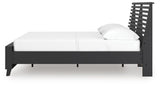 Danziar Black Full Slat Panel Bed view 3