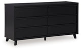 Danziar dresser angled open drawer showing interior