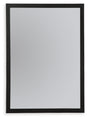Danziar bedroom mirror front view with matte black frame