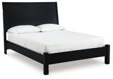 Danziar Black Full Panel Bed corner detail