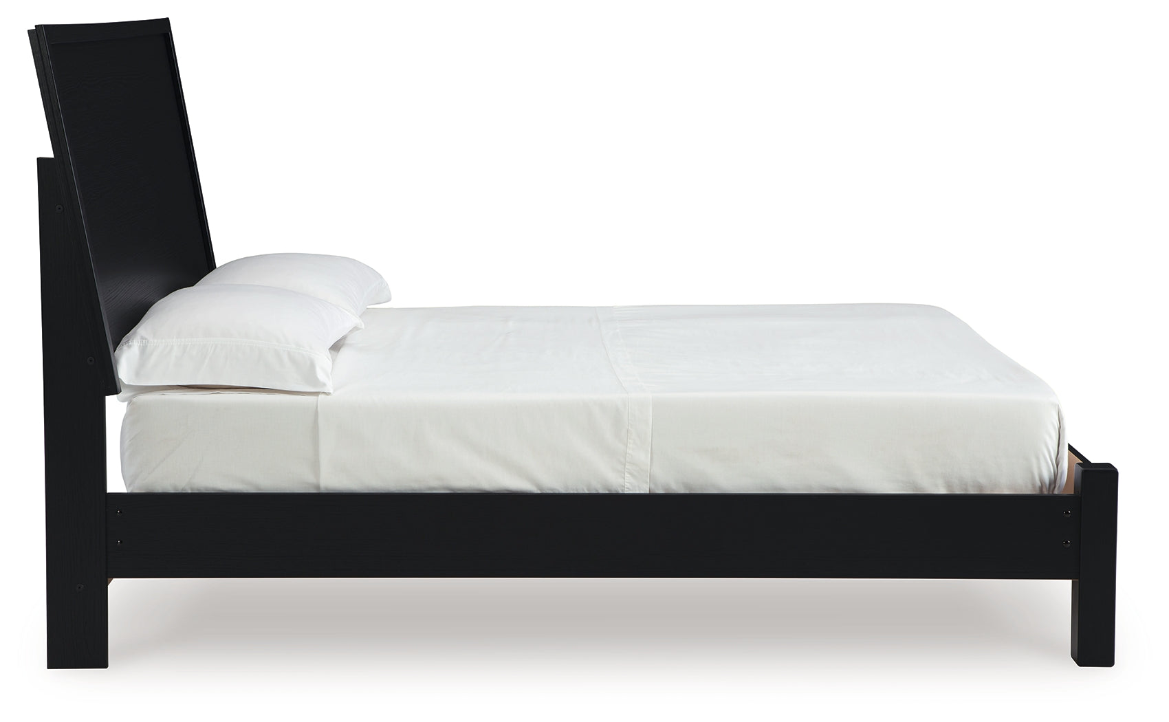 Danziar Black Full Panel Bed front view