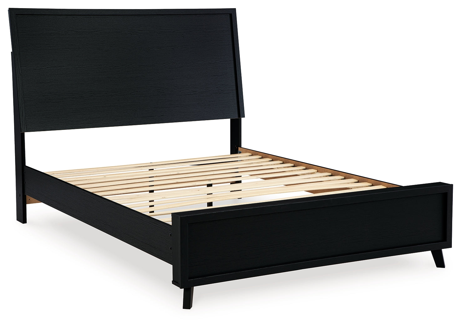 Danziar Black Full Panel Bed side view