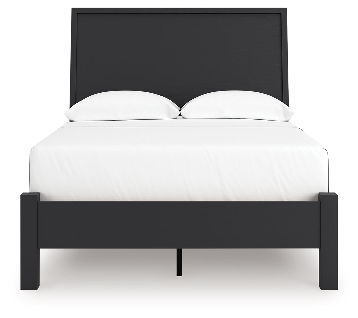 Danziar Black Full Panel Bed footboard detail