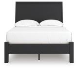 Danziar Black Full Panel Bed view 6