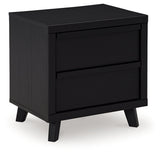 Danziar Nightstand front view with drawers closed