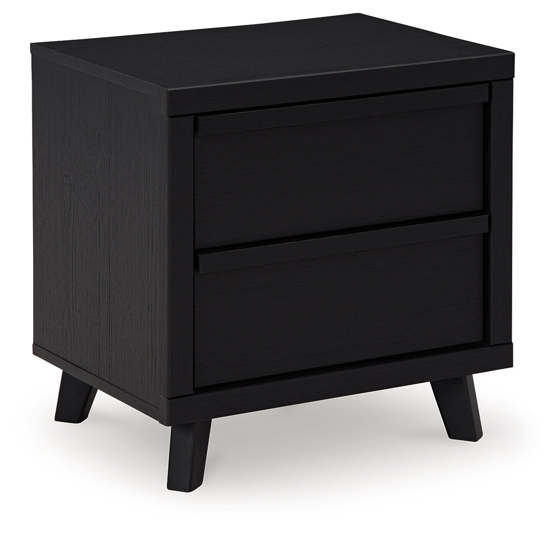 Danziar Nightstand front view with drawers closed