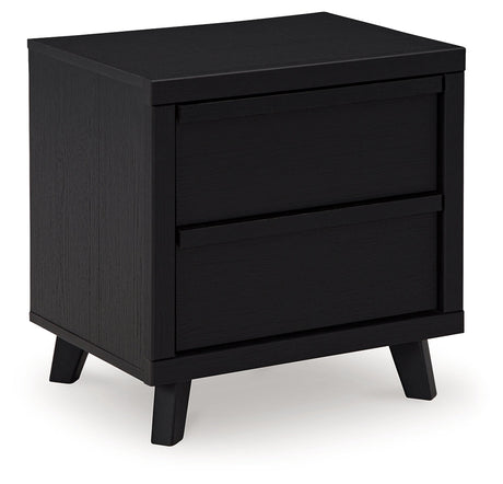 Danziar Nightstand front view with drawers closed