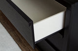 Danziar Black Dresser And Mirror