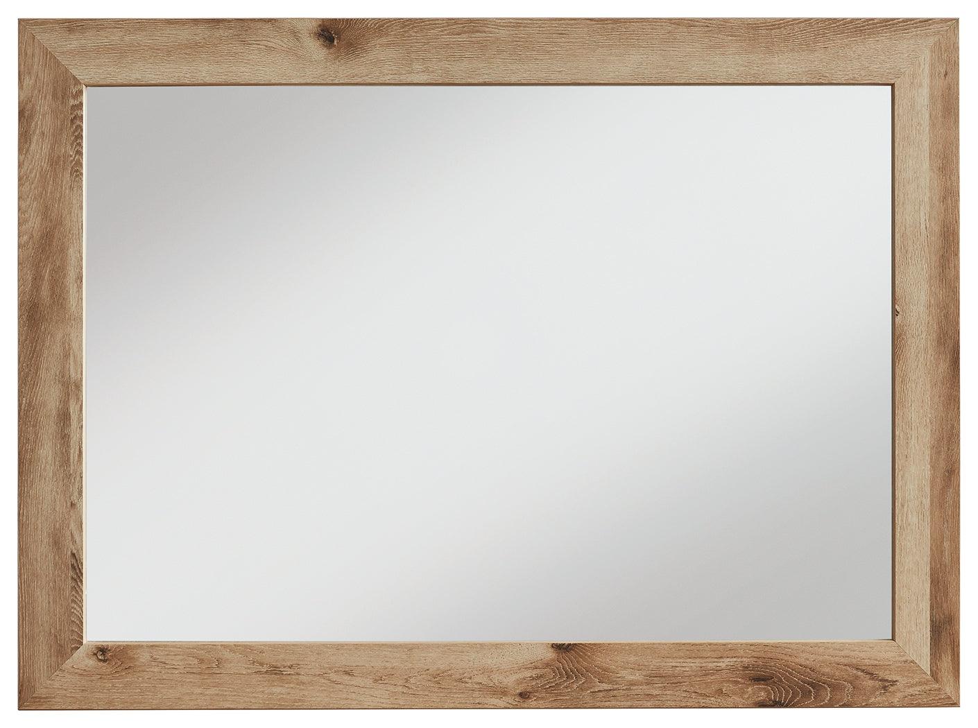Hyanna Tan Bedroom Mirror front on view