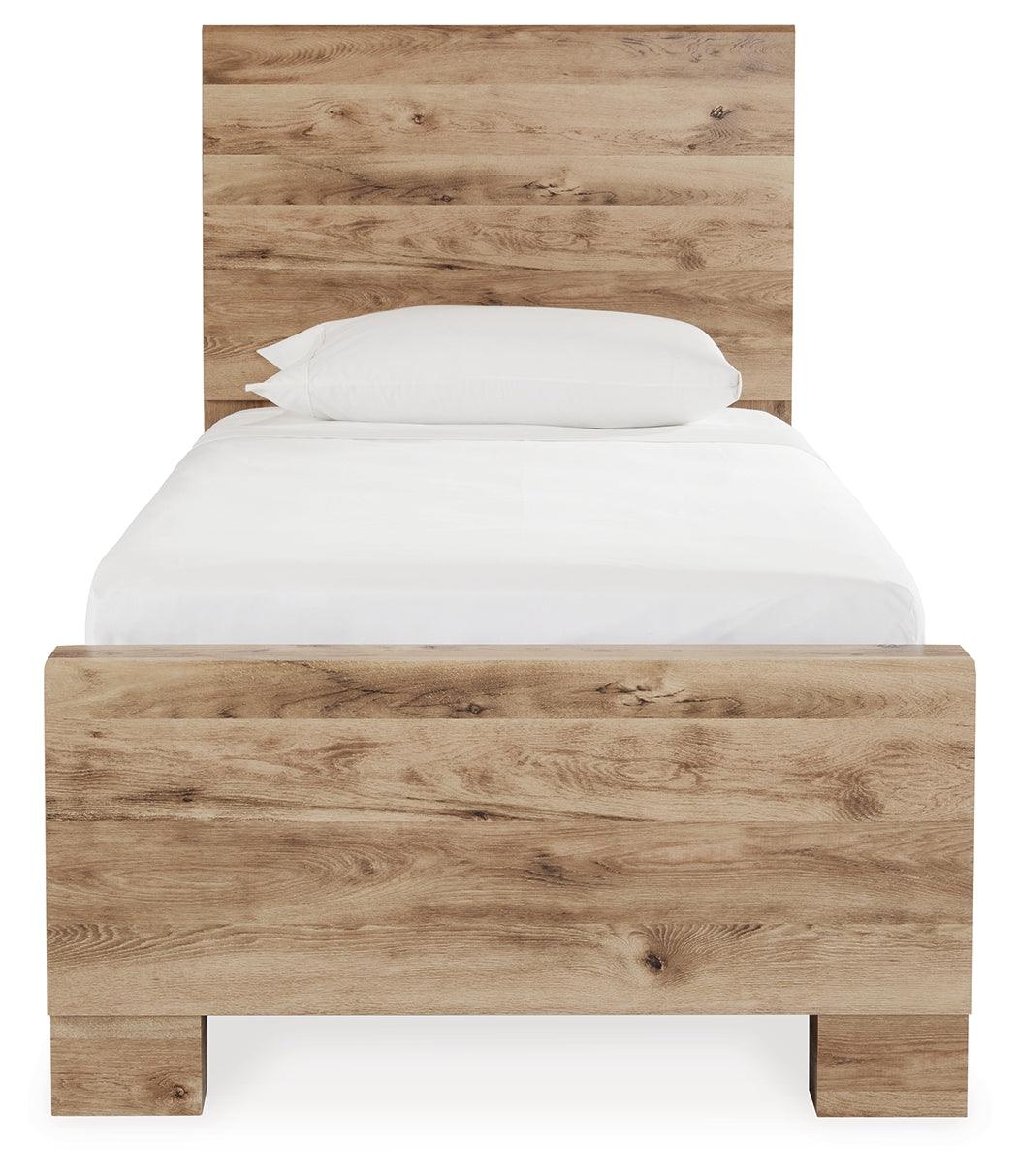 Hyanna Twin Panel Bed footboard view