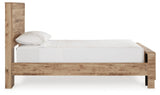 Hyanna Tan Brown Twin Panel Bed profile view