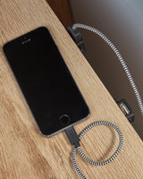 Close-up of USB charging port detail