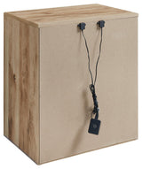 Detail of USB charging ports on Hyanna Nightstand