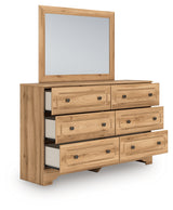 Aleaport dresser drawer interior close-up