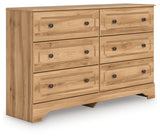 Aleaport Dresser angled view showcasing drawer knobs