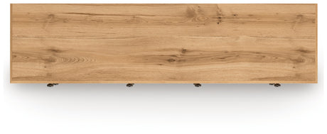Aleaport Dresser top view showing wood grain finish