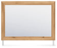 Aleaport warm brown bedroom mirror front view