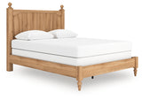 Aleaport Queen Panel Bed close-up of turned legs