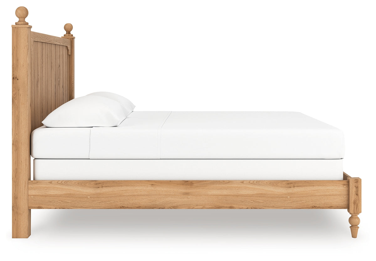 Aleaport King Panel Bed detail on leg