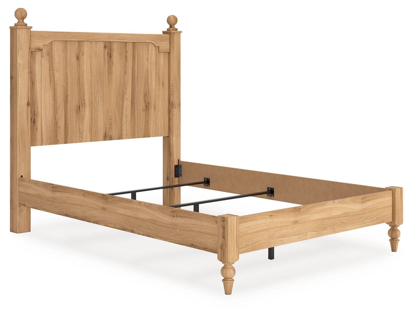 Aleaport Full Panel Bed close-up on decorative ball top