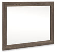 Kendanport Brown bedroom mirror angled view