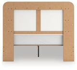 Platform rails and roll slats inside Kendanport Queen Upholstered Bed