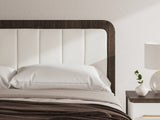 Detailed View of Upholstered Headboard Material