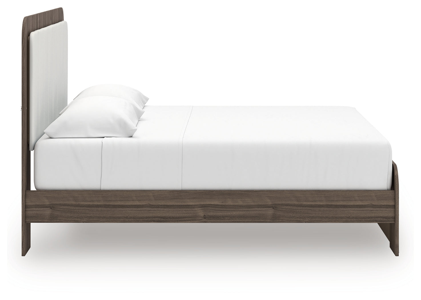 Side Profile of Kendanport King Upholstered Panel Bed