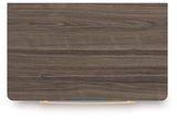 Top view of Kendanport Nightstand showing thick top surface
