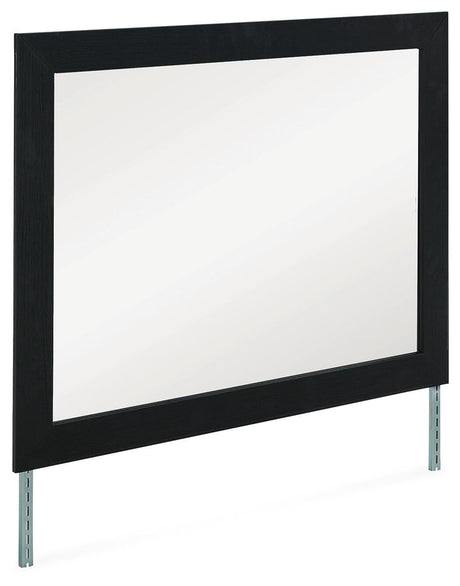Maeling Black Bedroom Mirror from Decor Furniture
