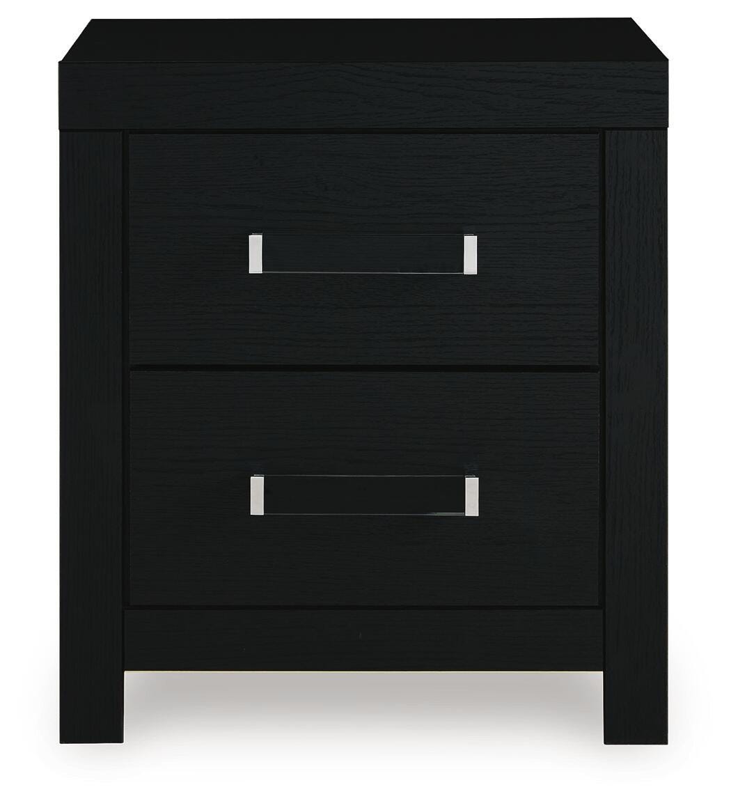 Maeling Black Nightstand view 4