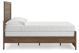 Side view of full panel bed