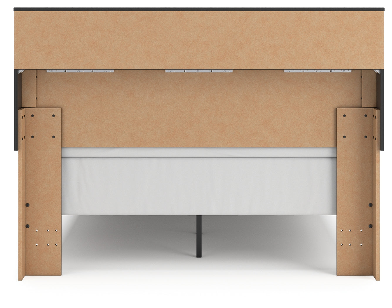 Back view of Broachmyn Queen Bookcase Panel Bed