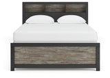 Head-on front view of Broachmyn Queen Bookcase Bed
