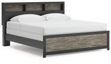 Broachmyn King Bookcase Panel Bed angled side view