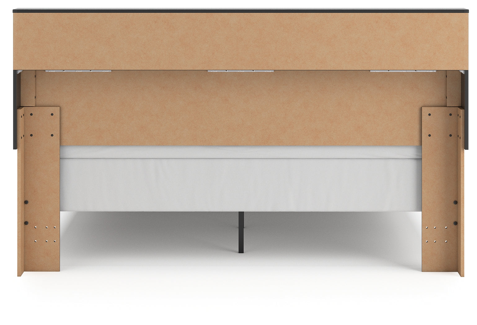 Broachmyn King Bookcase Panel Bed side alternate angle
