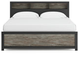 Broachmyn King Bookcase Panel Bed back view
