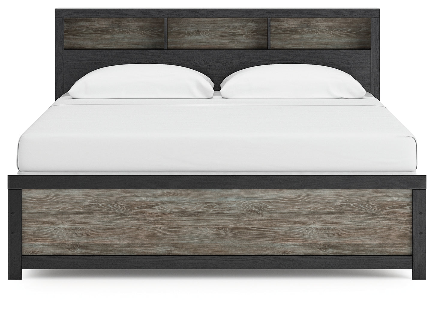 Broachmyn King Bookcase Panel Bed back view