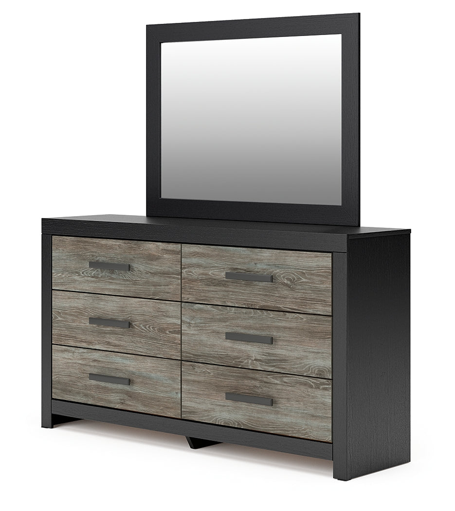 Broachmyn dresser and mirror, alternate angle