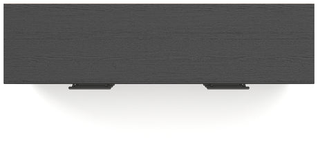 Broachmyn dresser top view showing oak grain texture