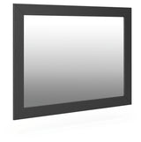Broachmyn Black Bedroom Mirror angled side view