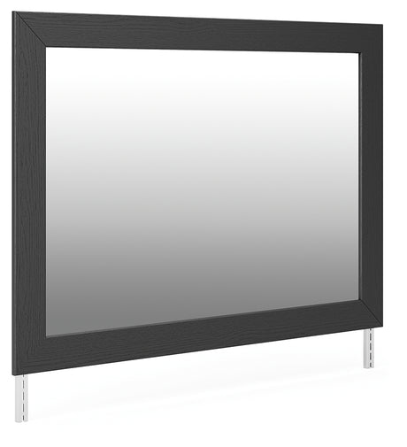 Broachmyn Bedroom Mirror angled view showing textured finish
