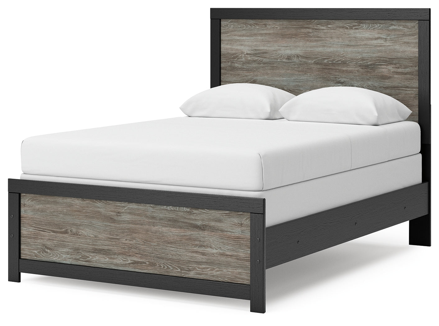 Broachmyn full panel bed angled alternative side view
